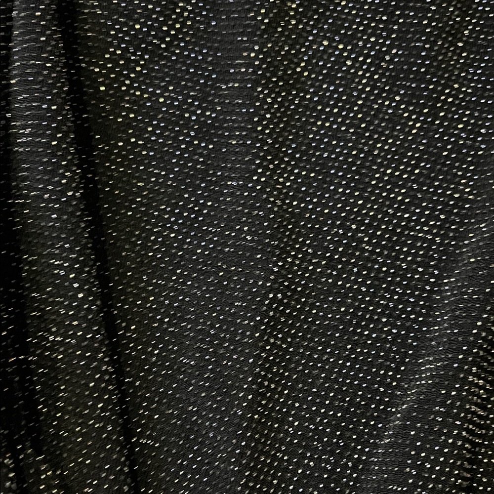 😻PLUS SIZE BEAUTY Elegant Black Shimmer Blouse - Picture 5 of 7